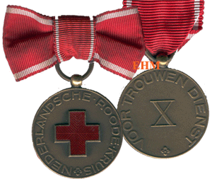 Medaille voor 10 jaar trouwe dienst, type 1