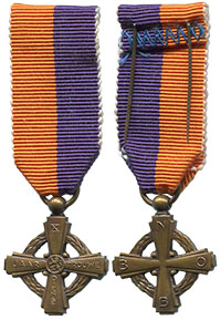 Bronzen Dienstkruis van de Nederlandse Bond voor Onbezoldigde Opsporingsambtenaren en Bewakingspersoneel (N.B.O.B.)